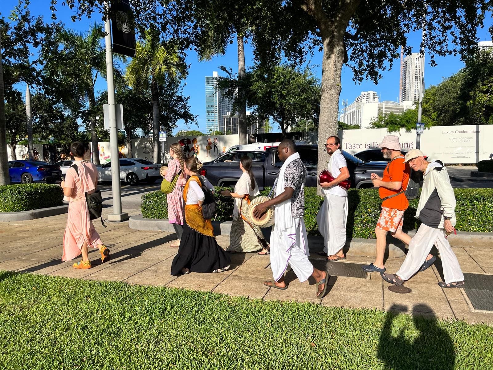 Going on Harinam Sankirtan